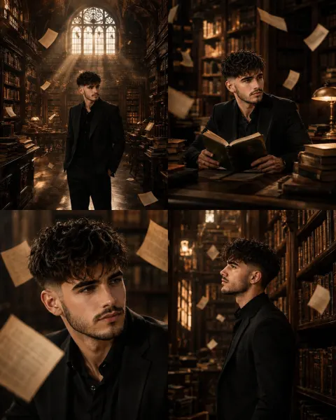 Surreal Library Portraits