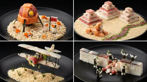 Sushi Recreates Iconic History