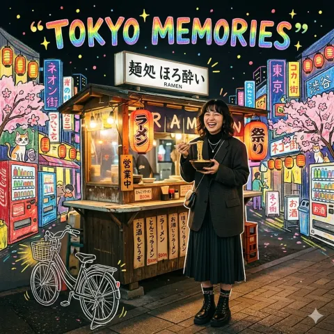 Tokyo Ramen Night Memories