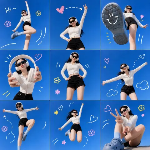Blue Sky Youth Collage