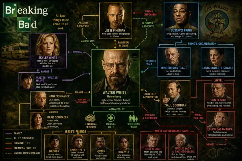 TV Show Character Relationship Map