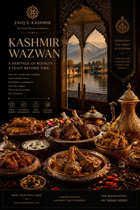 Royal Kashmir Wazwan Luxury Ad