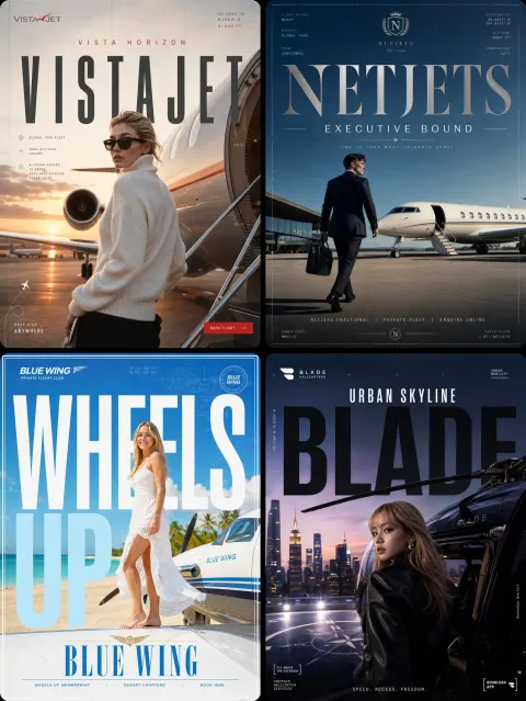 Luxury Private Jet Posters