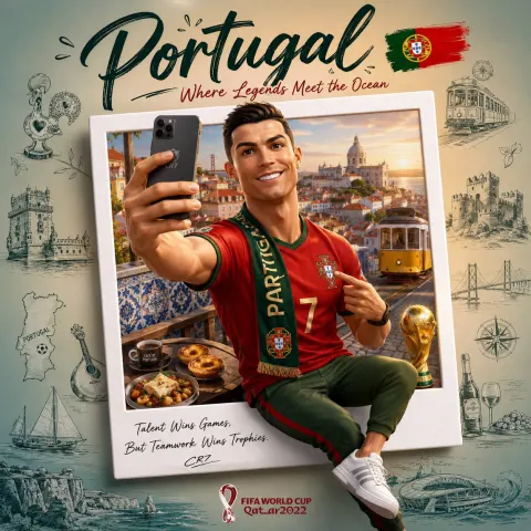 Football Star Travel Collectible Poster