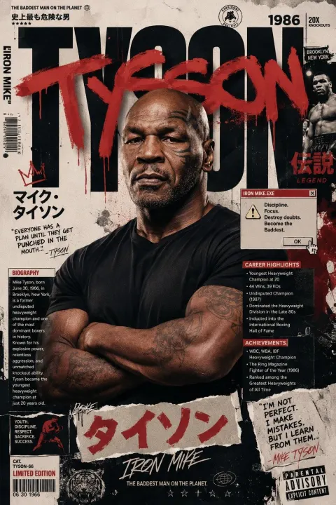 Tyson Street Art Poster