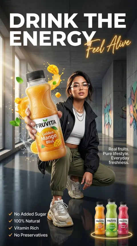 FRUVITA Golden Mango Bliss Luxury Ad