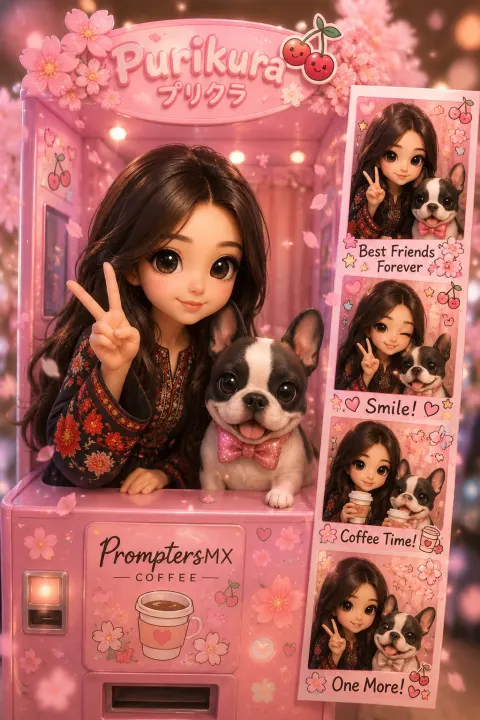 Cherry Blossom Chibi Photo Booth