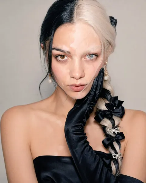 Elegant Black Swan Beauty Portrait