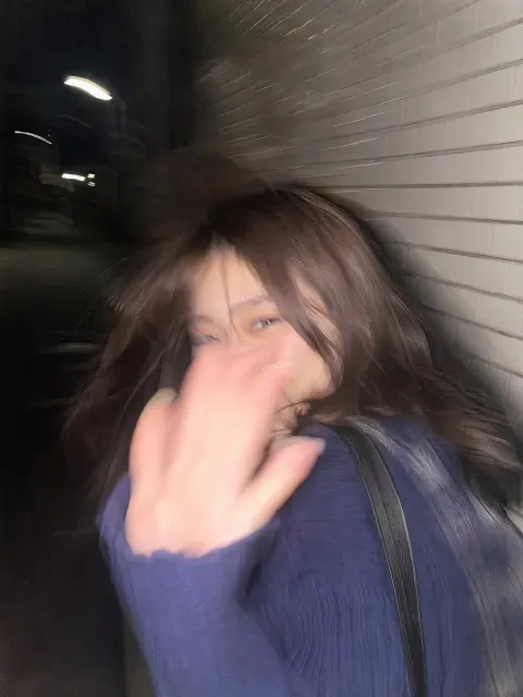 Tokyo Night Flash Candid Shot