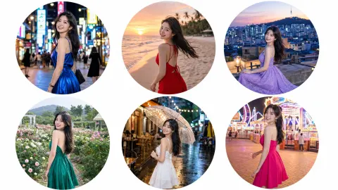 Circular Cinematic Selfie Portraits