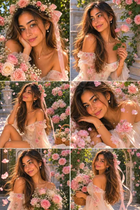 Dreamy Garden Fairy Portrait