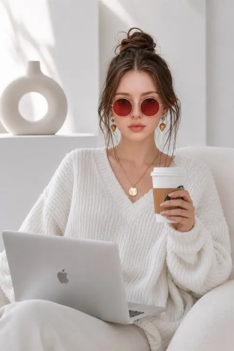 Minimalist Fashion Editor Portrait
