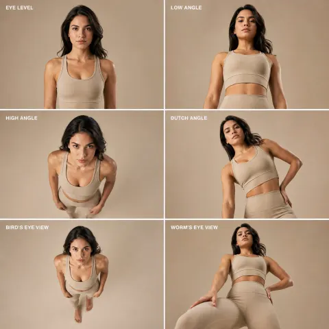 Six Camera Angles Fashion Shoot