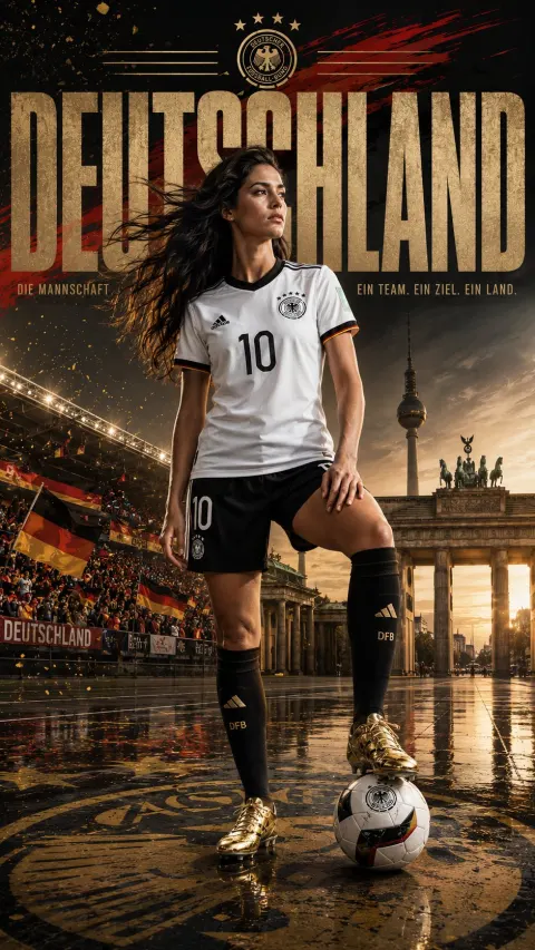 Germany Football Queen Poster