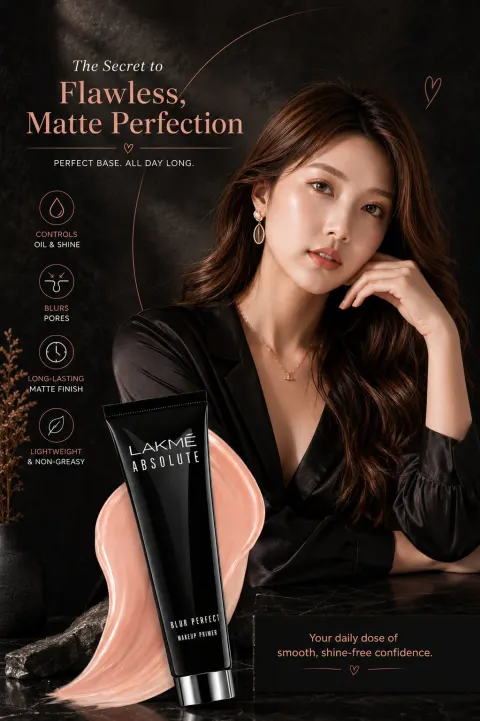 Matte Primer Luxury Beauty Campaign