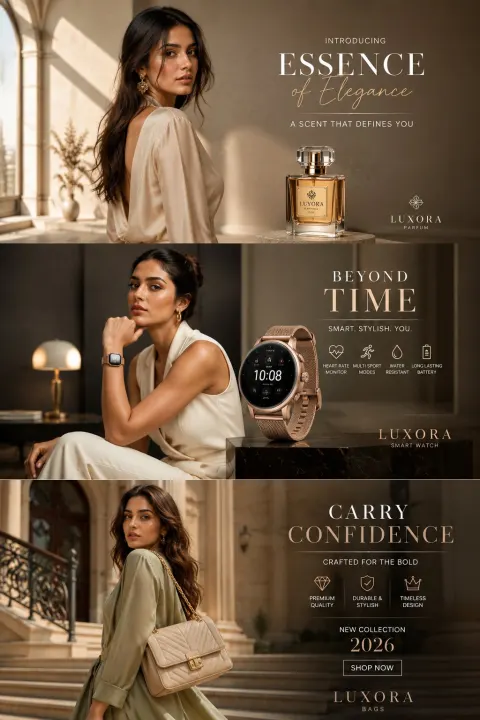 Luxury Fashion Editorial Ads