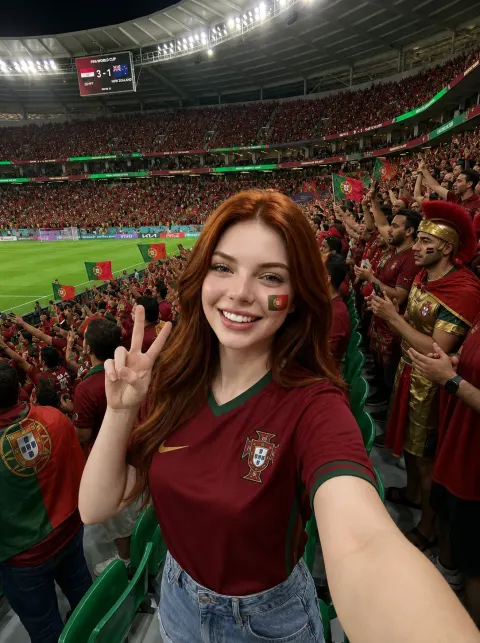 Portugal Fan Selfie Celebration
