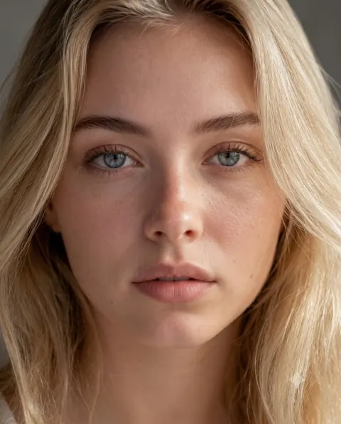 Ultra-Realistic Bare Skin Portrait