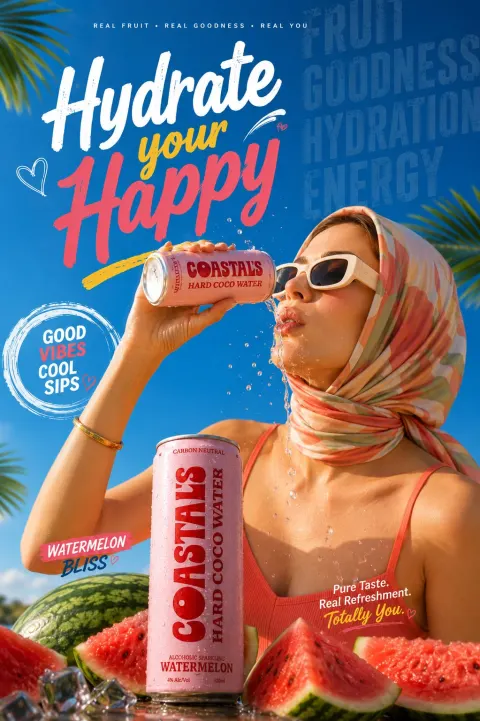 Summer Drink Fashion Campaign