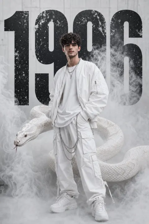 Albino Python White Fashion Editorial