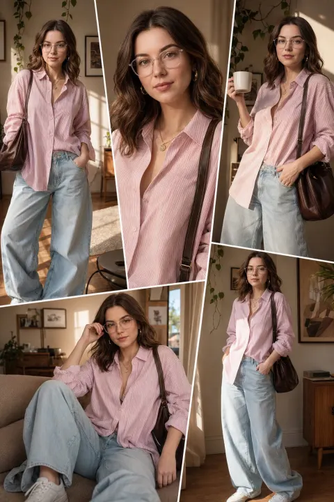 Golden Hour Fashion Collage
