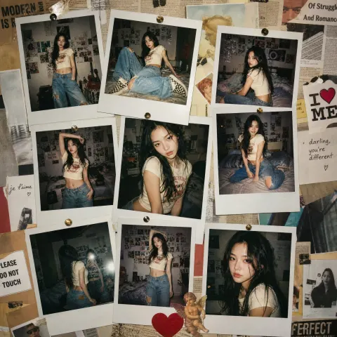 Y2K Polaroid Fashion Wall Diary