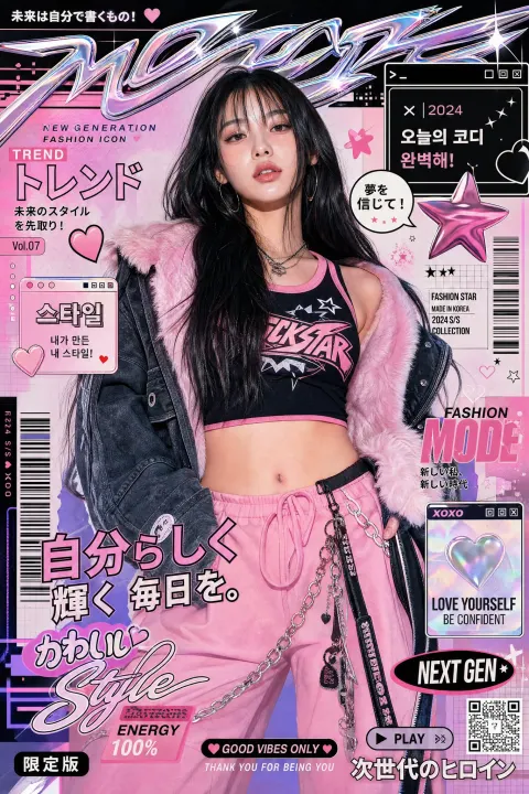 Y2K Korean Luxury Fashion Editorial
