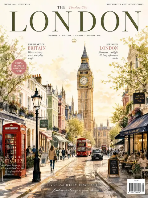 London Eternal City Spring Watercolor