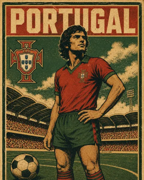 Retro Football Silkscreen Poster