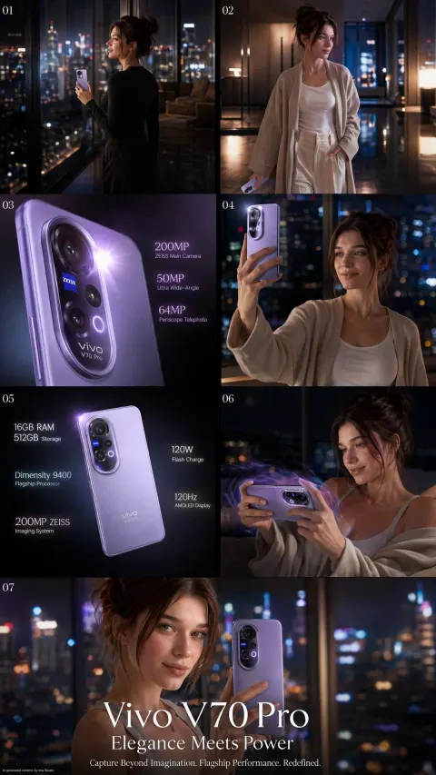Silver Purple Nights, Flagship in Hand