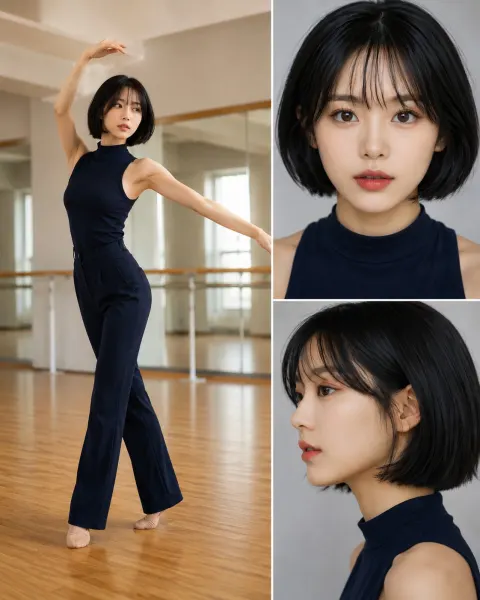 Elegant Dancer Multi-Panel Portrait