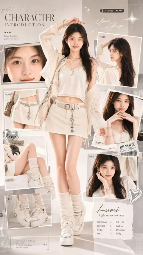 Sweet Cool Girl Character Profile
