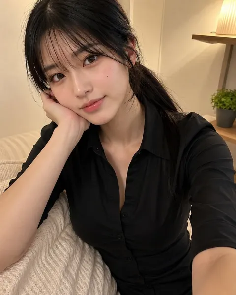 Japanese Schoolgirl Casual Selfie