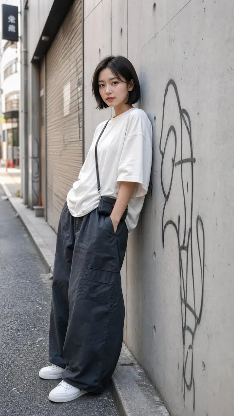 Cool Japanese Girl Urban Portrait