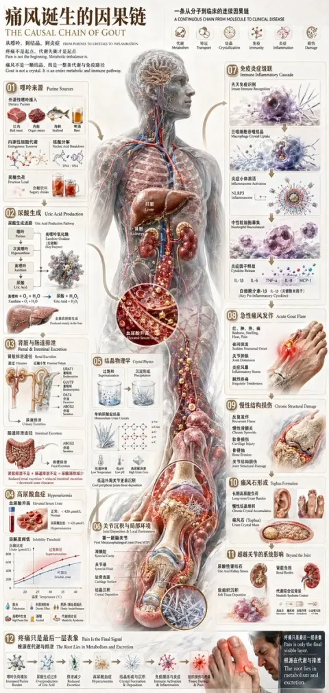 Gout Causal Chain Explained