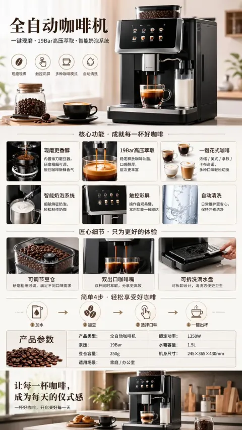 Automatic Coffee Machine Ecommerce Detail