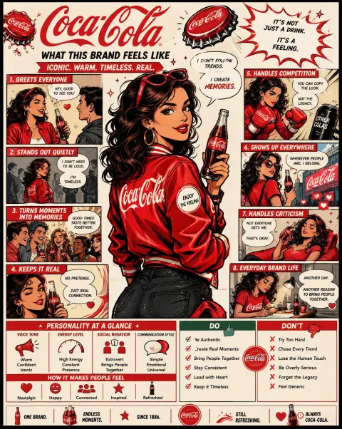 Brand Personality Comic Poster