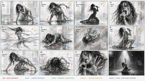 Raw Contemporary Dance Storyboard