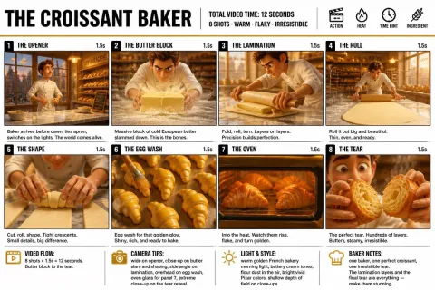 Croissant Baker Storyboard