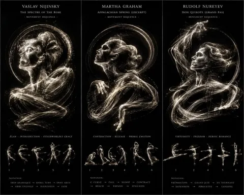 Luminous Dance Motion Portrait