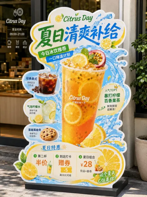 Catering Special-Shaped Display Stand Design