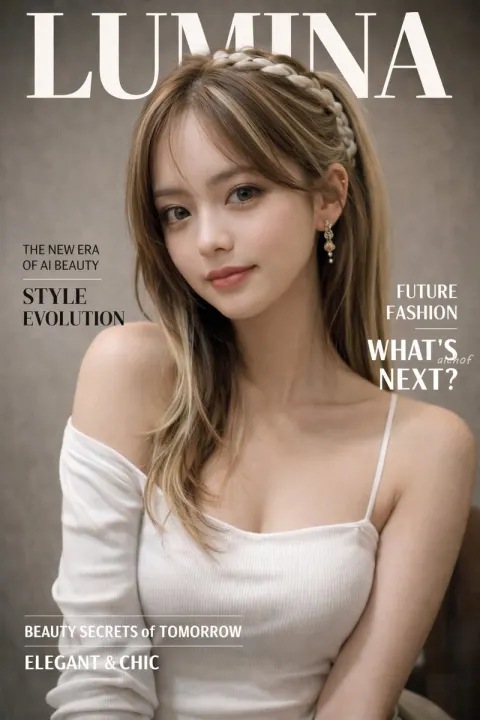 Future Fashion Magazine Cover Portrait