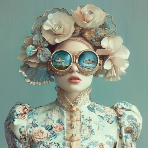 Surreal Front-Facing Portraits Mirjam Duizendstra Style