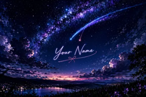Starry Comet Night Fate