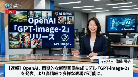 AI News Anchor Reports GPT-image-2 Launch