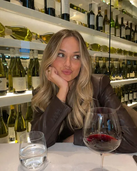 Playful Pout at Wine Bar