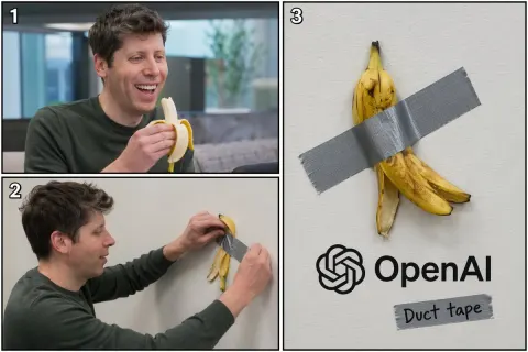 Banana Tape Art Meme