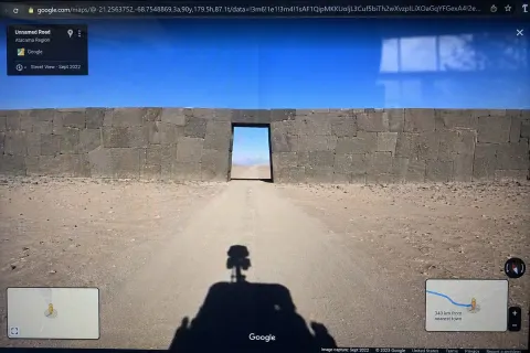 Ancient Desert Wall Street View