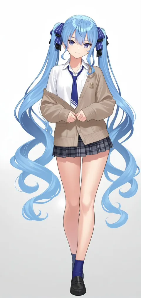 Suisei School Uniform Illustration