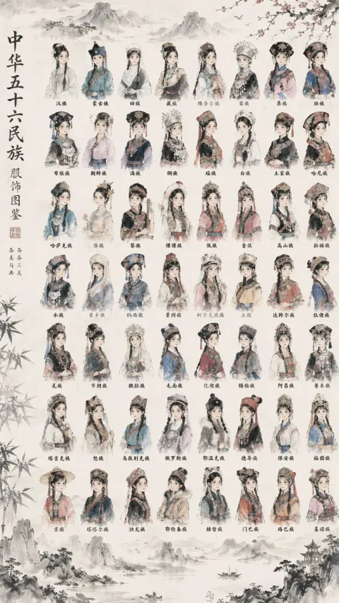 56 Ethnic Costumes Illustrated